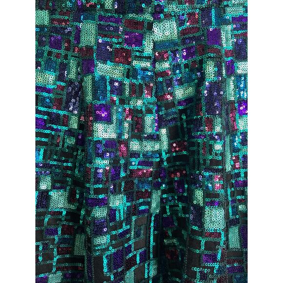 Dress The Population Anabel Sequin Geometric Fit & Flare Modern Princess Gown XS - Picture 7 of 14